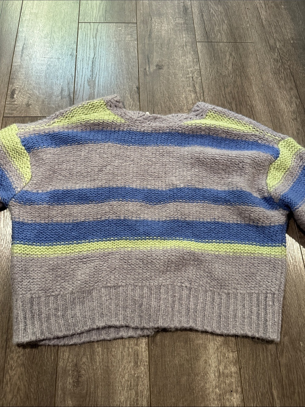 Free People Fine Time Stripe Cardigan-Neptune S - Picture 7 of 7